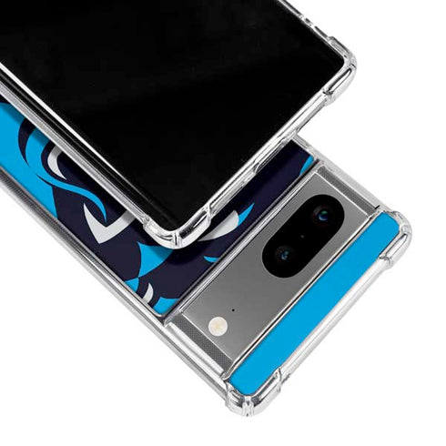 NFL Carolina Panthers Large Logo Google Pixel 7a Clear Case